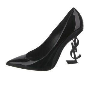 Yves Saint Laurent Black Patent Leather Heels